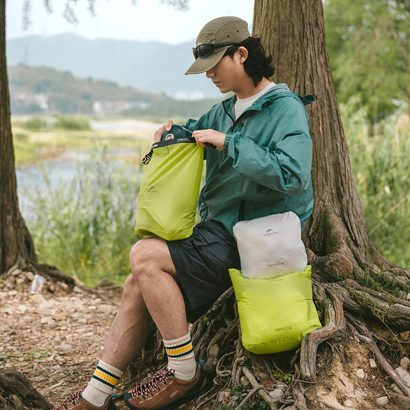 Naturehike Rolled Storage Bag Outdoor Ultralight Waterproof Dry Bag 2/4/8L Portable Organizer Camping Dispenser Storage Bag
