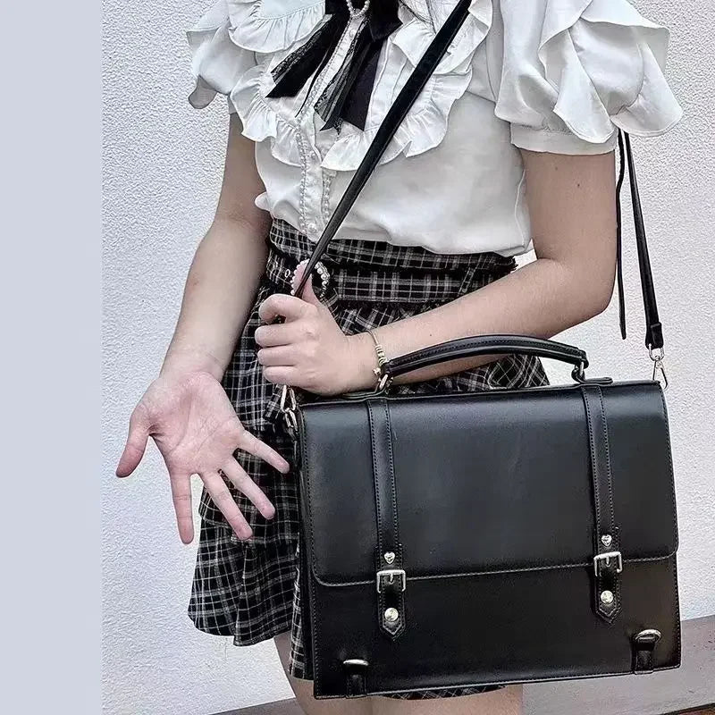 Y2K Cute Sweet Trend Ita Bag Popular Transparent Shoulder Crossbody Bag for Women Japanese High School Ulzzang Student Backpack