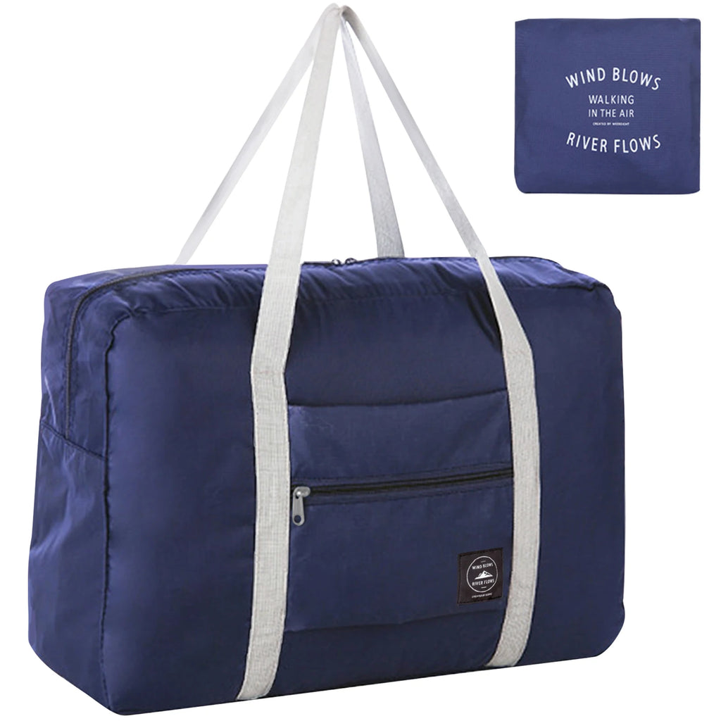 Travel Bag for Women Men Foldable Duffel Bag Carry on Luggage Tote  Sports Gym Bag Nylon Weekender Overnight Bag Hospital Bags