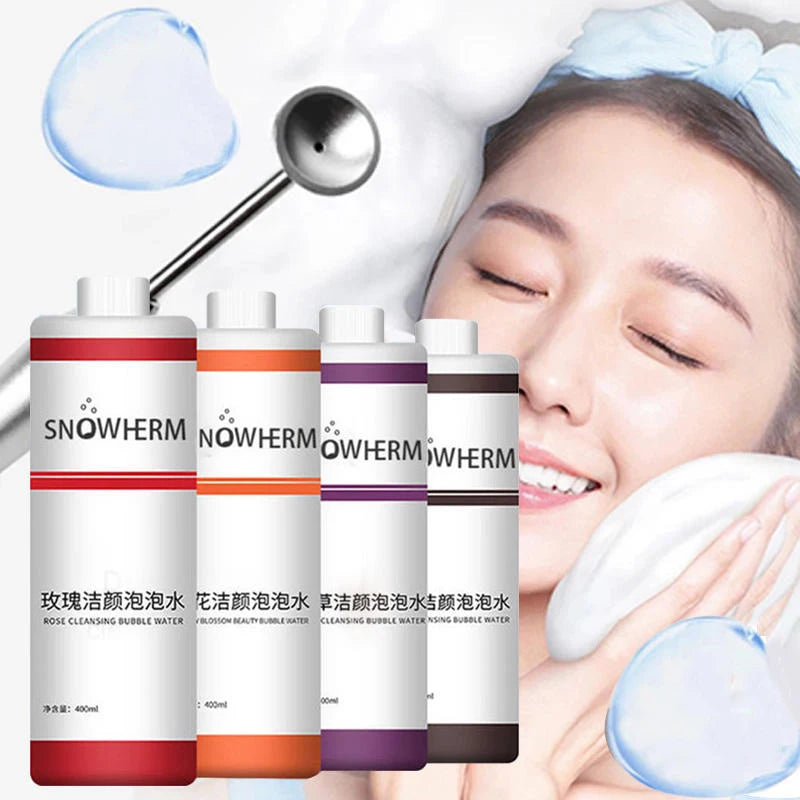 400ml Magic Oxygen Cleansing Water for Bubble Machine &Beauty Instrument Deep Cleaning Mite Removal Whitening Rejuvenating Skin