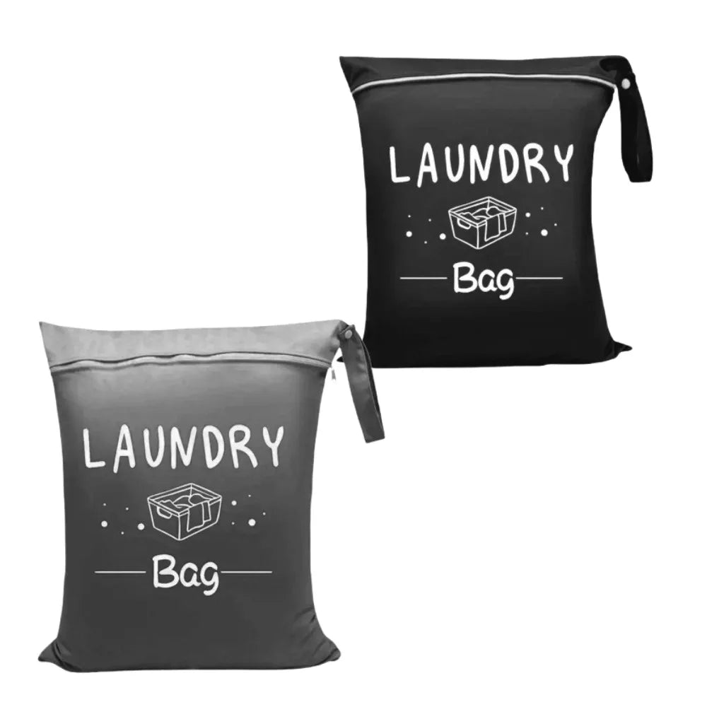 4 Colors Waterproof Travel Laundry Bag Wet Dry Organizer Pouch with Zipper Hanging Strap Portable Storage Bag