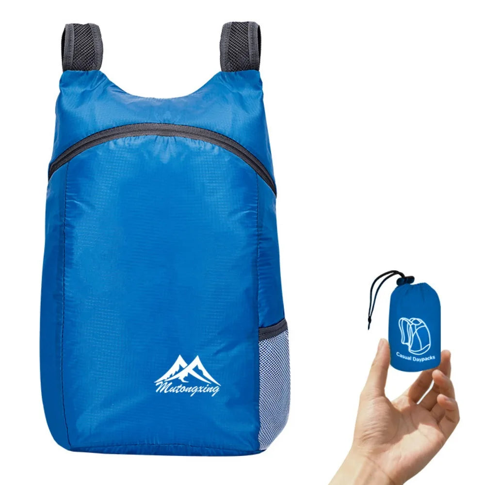 High Quality 20L Packable Backpack Lightweight Ultralight Handy Travel Daypack Bag Foldable Outdoor Folding Bag For Men Women