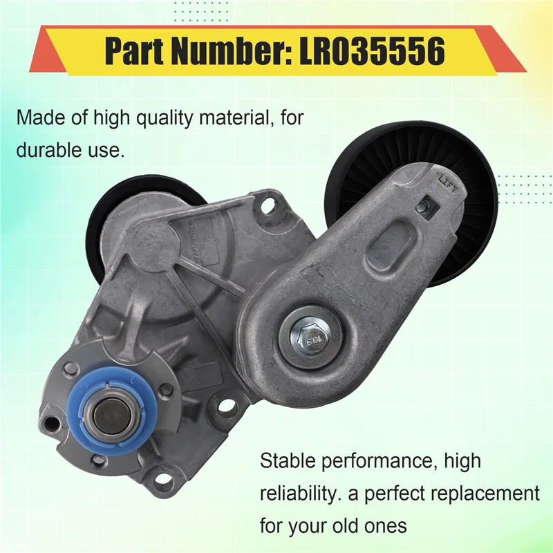 LR035556 Belt Tensioner Assembly For Land Rover Range Rover Sport Discovery LR4 10-22 3.0L V6 5.0L V8 Drive Belt Ldler