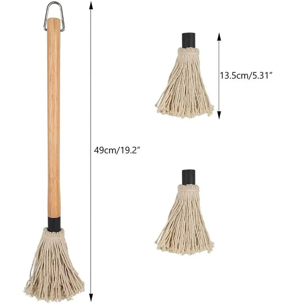 18" BBQ Sauce Basting Mops Roasting or Grilling Basting Mop Grill Basting Mop for Barbeque Marinade Smoking Steak or Glazing