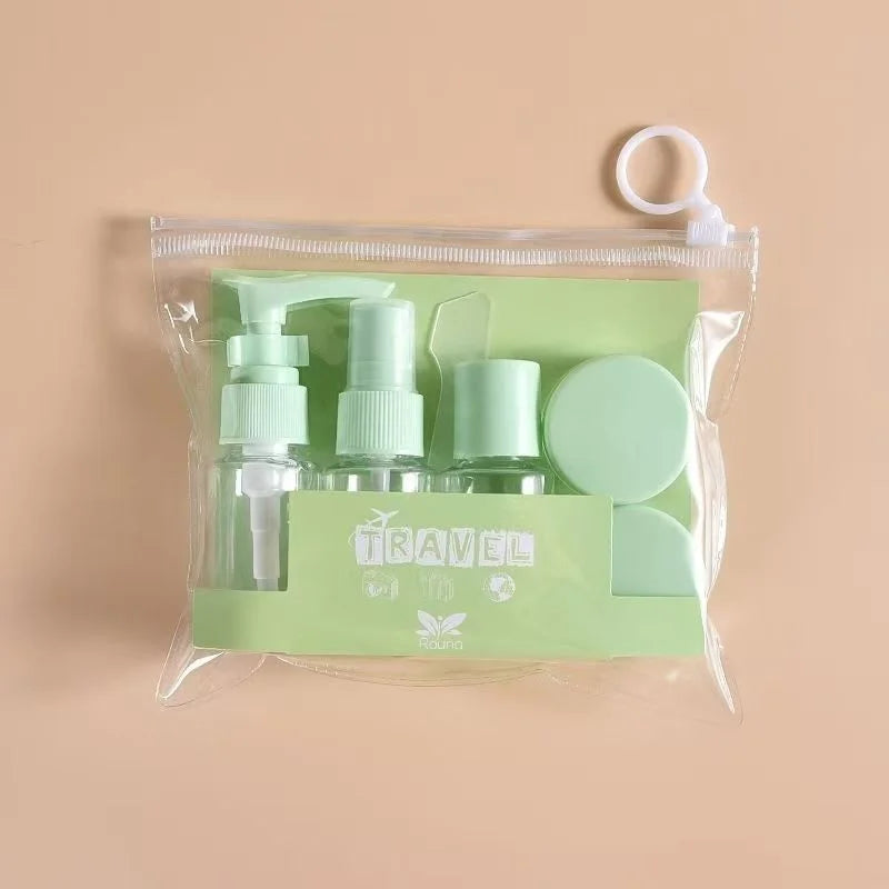 6 Pack Travel Bottle Set for Toiletries, Travel Containers for Toiletries with Clear Zipper Toiletry Bag, Leak Proof Refillable