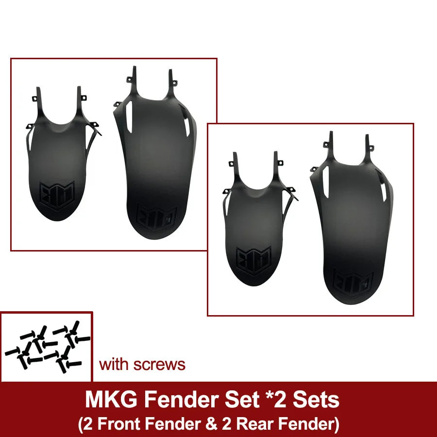 MK Fender Set Mudguard Front Rear Back Wing Dent Original Parts for Kaabo Mantis King GT Accessories 10inch