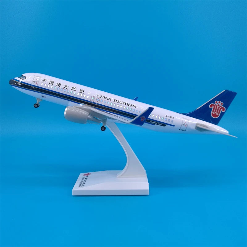30cm Chinese Airbus & Boeing Airplane Model Diecast Resin with LED Light