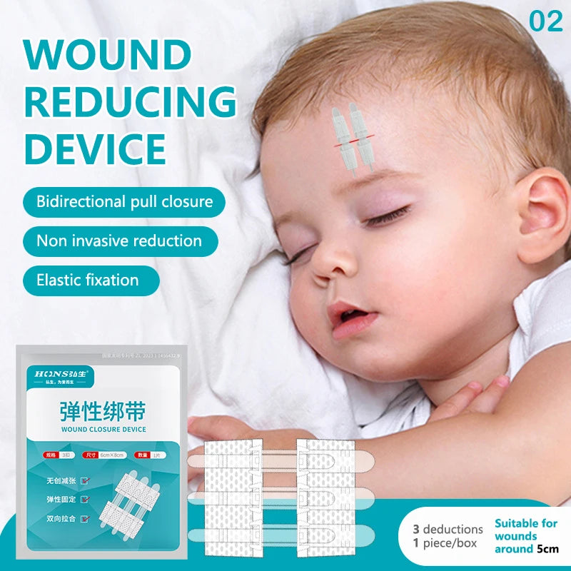 Zip Stitch Wound Bandages Emergency Wound Closures Adhesive Seamless Cuttable Fast Suture Breathable Painless Waterproof Bandaid