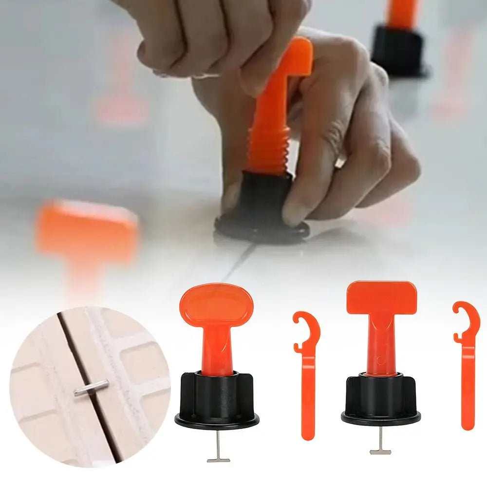 50Pcs Reusable Floor Tile Leveling System Clips Spacers Adjustable Thickened Tile Spacers Tile Leveler