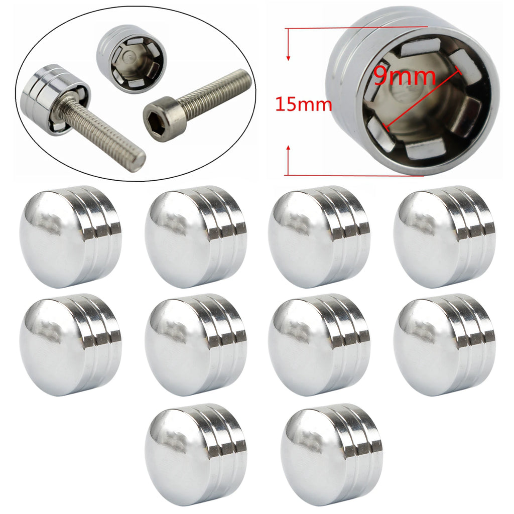 Motorcycle Engine Head Bolts Screw Toppers Cover Caps Nuts CNC Aluminum For Harley Touring Dyna Sportster Softail Twin Cam