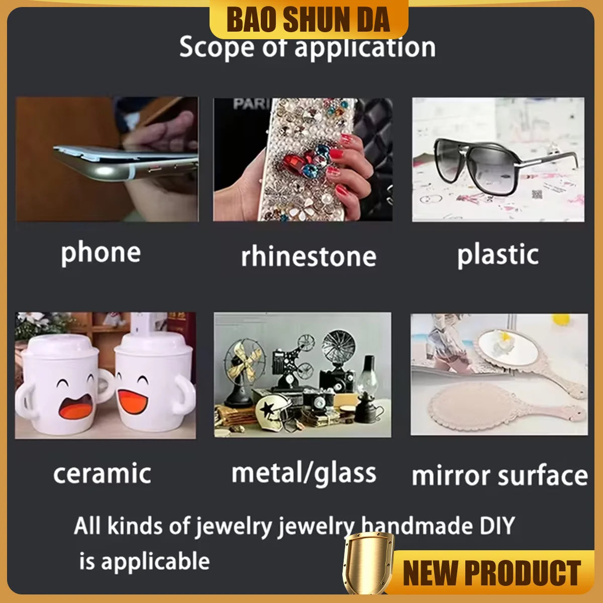 T-7000 - Black Strong Adhesive, High Performance Waterproof Adhesive for Precision Maintenance, Ideal for Phones, Electronics, Jewelry and Electronics, DIY Manufacturing.