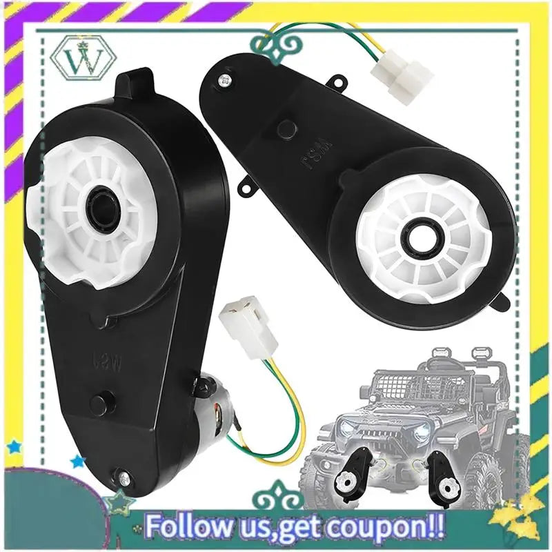 Upgraded 24V Kids Ride On Car Gearbox 24V 40000RPM Motor 2Pcs Electric Motor Gearbox Motorcycles High Speed RS555 Drive Engine