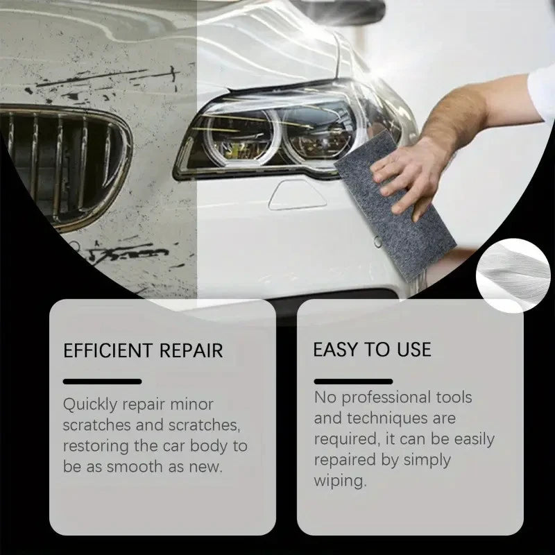 Universal Nano Sparkle Anti-Scratch Car Polishing Cloth Metal Surface Instant Scratch Repair Smart Cleaning Cloth for Cars