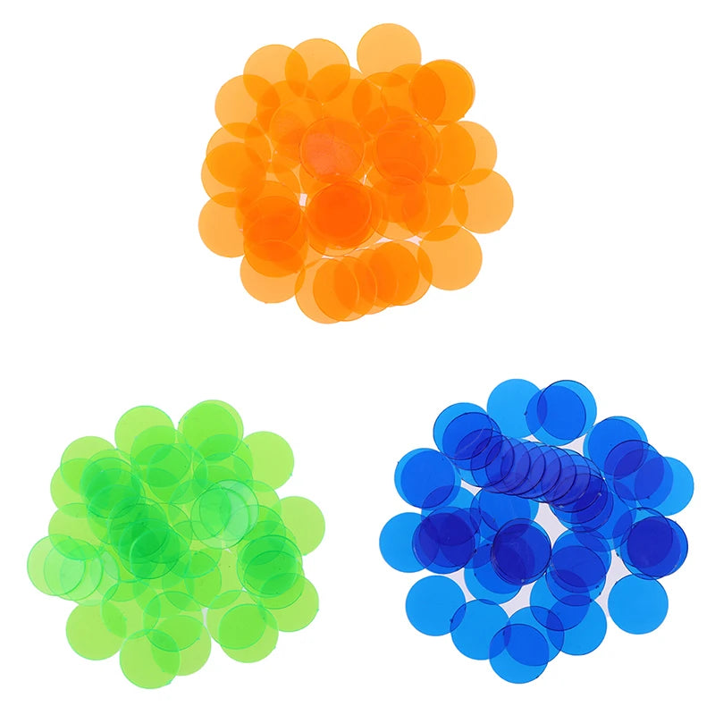 50PCS/Set Creative Gift Accessories Plastic Chips Bingo Markers Token Fun Family Club Game Toy