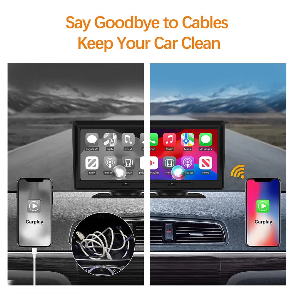 K81 Carplay Wireless Adapter for Interconnected Navigation Supports WiFi 6 BT5.0 LINUX System For iPhone