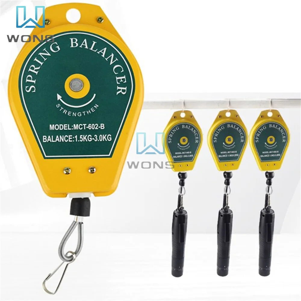 Retractable Spring Balancer Screwdriver Hanging Torque Wrench Hanger Steel Wire Rope Measuring Tool Holder 0.6-2.0KG Balancer