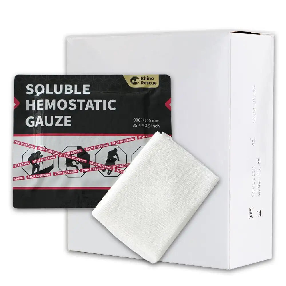Rhino Rescue Soluble Hemostatic Gauze Portable Disposable Good Quality Combat Hemostatic Gauze Trauma Bandage