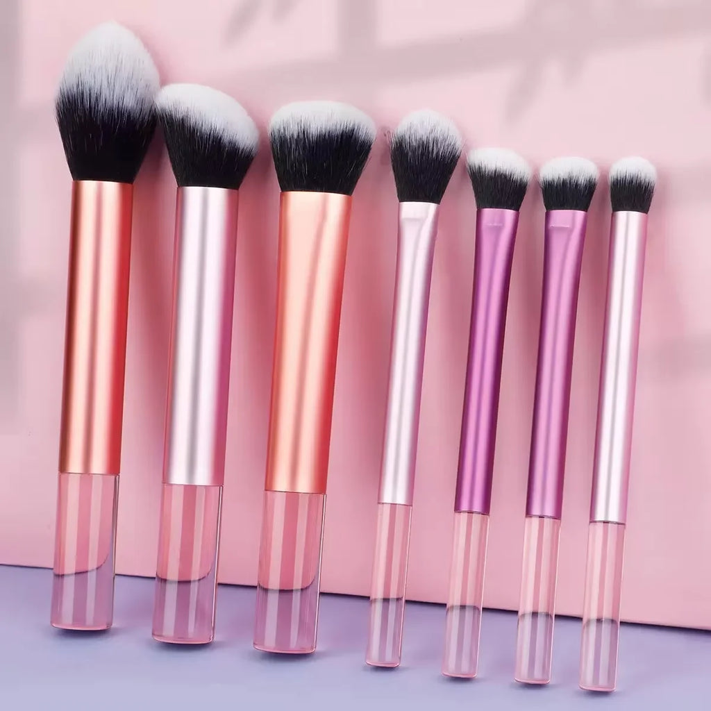 12pcs Makeup Brush Kit Soft Synthetic Hair Make Up Brushes Foundation Blush Eyeshadow Cosmetic Makeup Tools