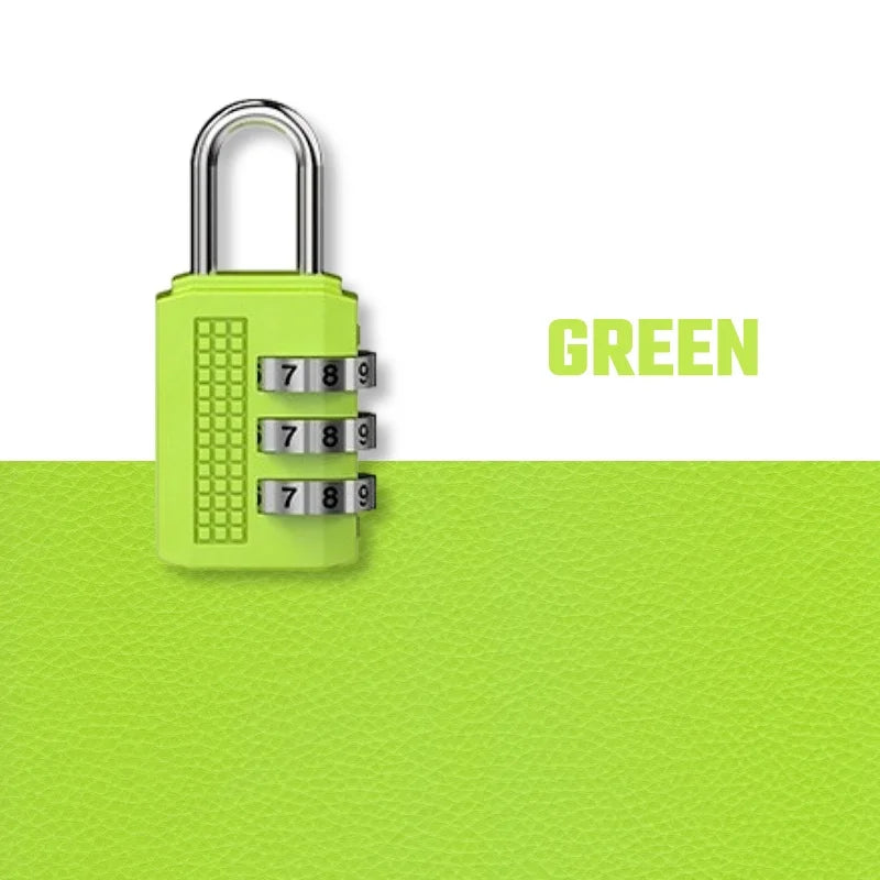 Mini Alloy Password Lock 3 Digit Code Number Combination Padlock Luggage Zipper Bike Handbag Suitcase Drawer Firm Durable  Locks