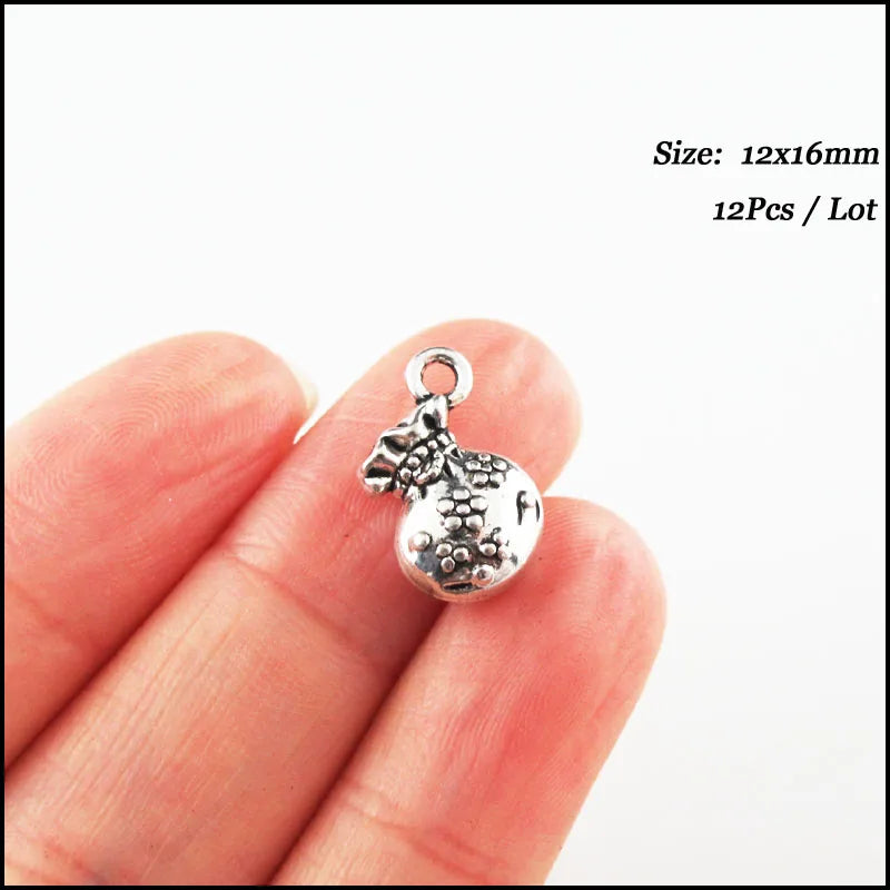Fashion New Lady Handbag Valise Charms Tibetan Silver Plated Pendants For Gifts Jewelry