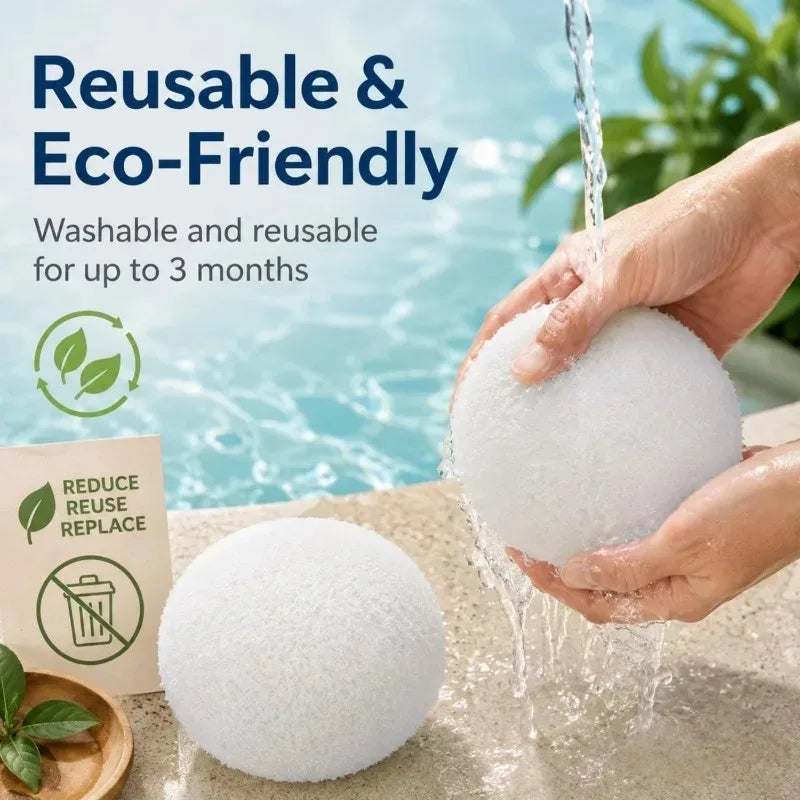 Pool Oil Absorbing Sponge Scum Remover Ball Reusable Washable Pool Sponge Filter Balls Floating Water Purifying Cleaning Sponges