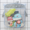 Mesh Bath Toy Organizer Cute Animal Suction Cups Quick Dry Mold Free Tub Storage Pouches for Babies Toddlers Bathroom Bathtubs