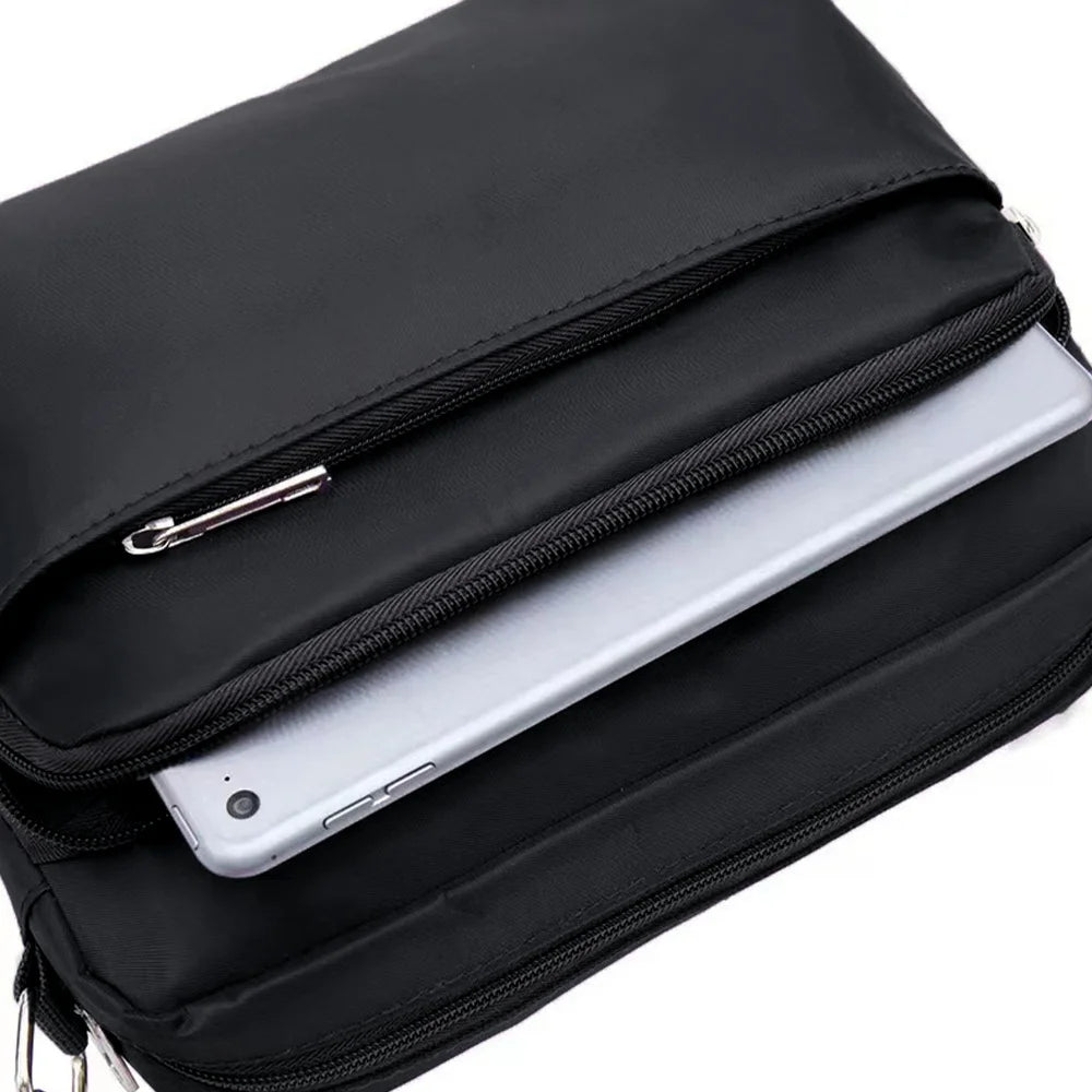 New Fashionable Minimalist Large Capacity Multi Layered Storage Bag Outdoor Travel Work Commuting Single Shoulder Crossbody Bag