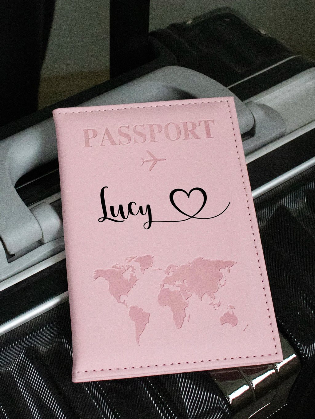 Custom Passport Holder For Travel With Name, Personalized Leather Passport Holder, Customized Travel Passport Holder for Women,