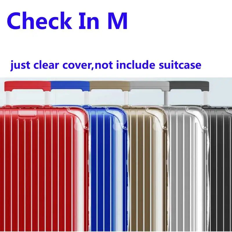 Luggage Cover for Rimowa Suitcase Protecter Cases with Zipper Customized PVC Clear Dustproof Covers All Series