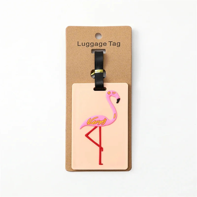 Travel Accessories Luggage Tag Creative Corgi &Cat Suitcase Fashion Style Portable Travel Hanging Tags and Anti Loss Signs