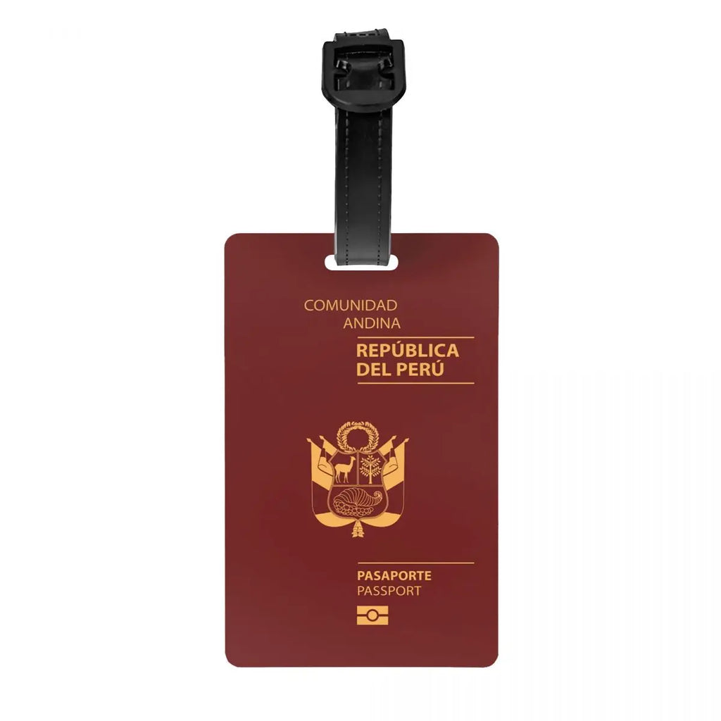 Custom Mexico Passport Luggage Tag With Name Card Privacy Cover ID Label for Travel Bag Suitcase