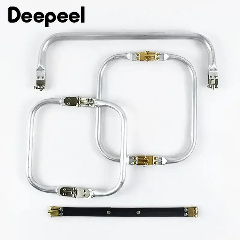 1-5Pcs Metal Kiss Clasp Purse Frame Cloud Bag Doctor Aluminium Tube Handle Buckle DIY Bags Clutch Handles Hardware Accessories