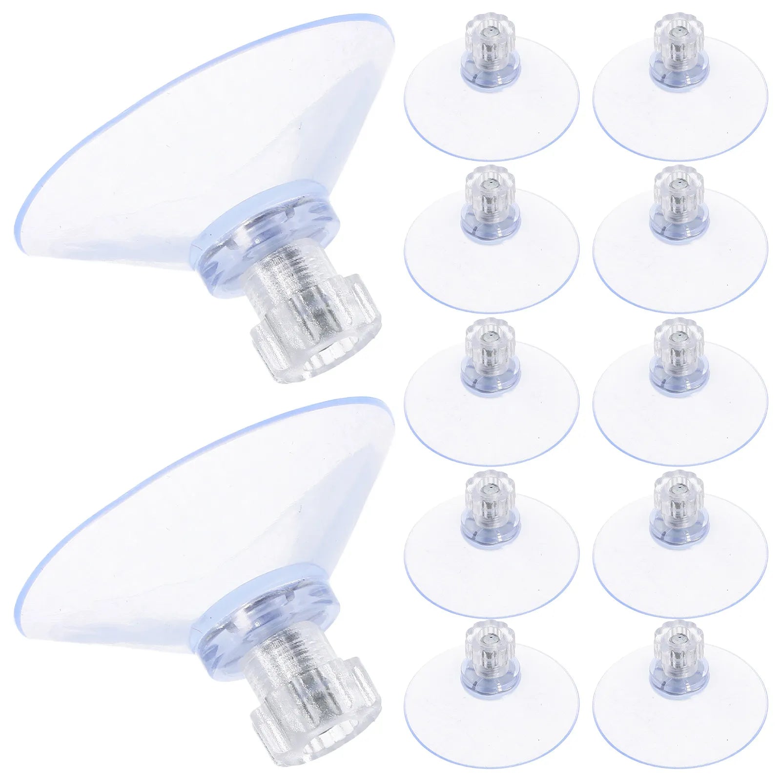 20Pcs Suction Cups Screws Clear M5 Metal Nut Stable Adhesion Easy Install for Glass Table Window Bathroom Kitchen Aquarium