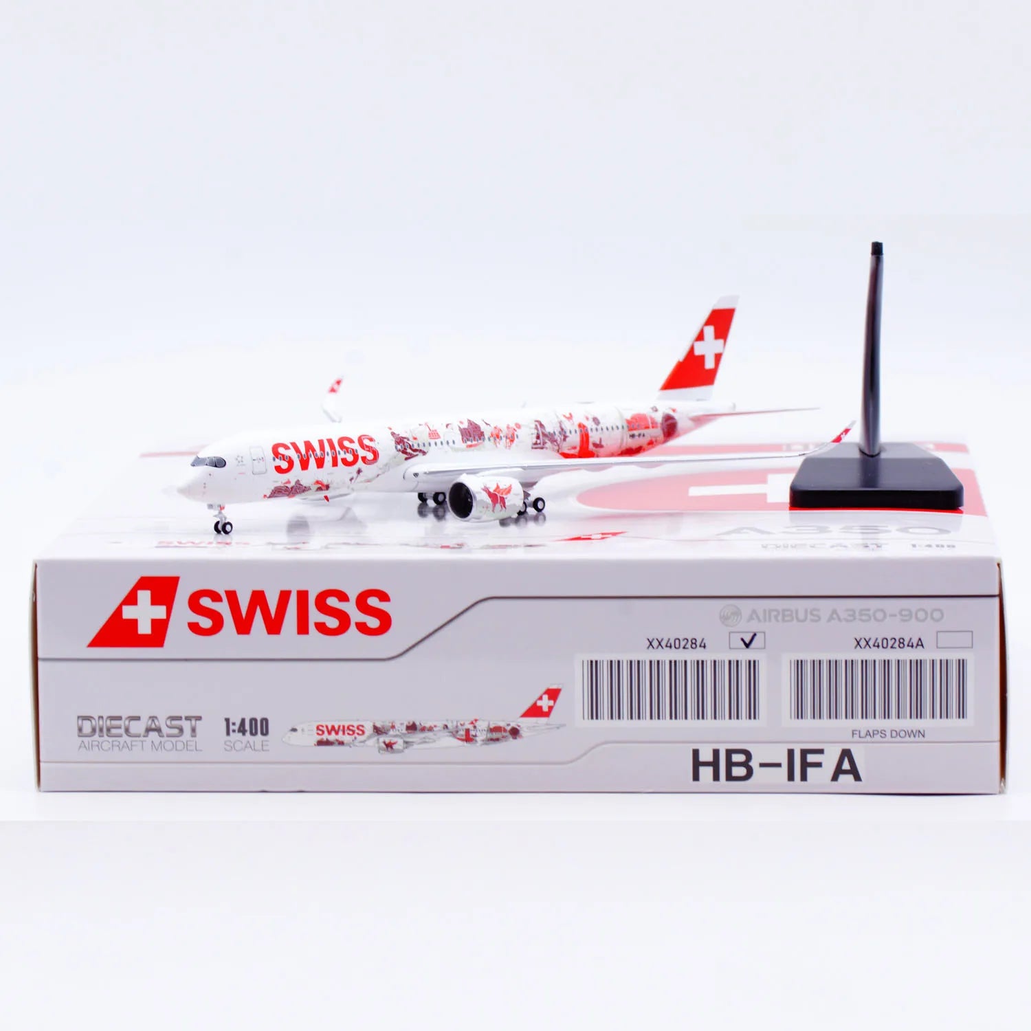 XX40284 Alloy Collectible Plane Gift JC Wings 1:400 Swiss Airlines Airbus A350-900XWB Diecast Aircraft Jet Model HB-IFA