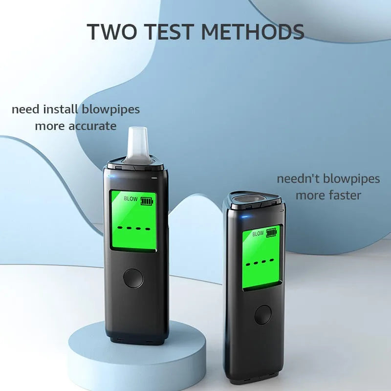 Professional Alcohol Detector Breath Alcohol Tester Digital Display Breathalyzer Rechargeable Alcotester Drunk Driving Test