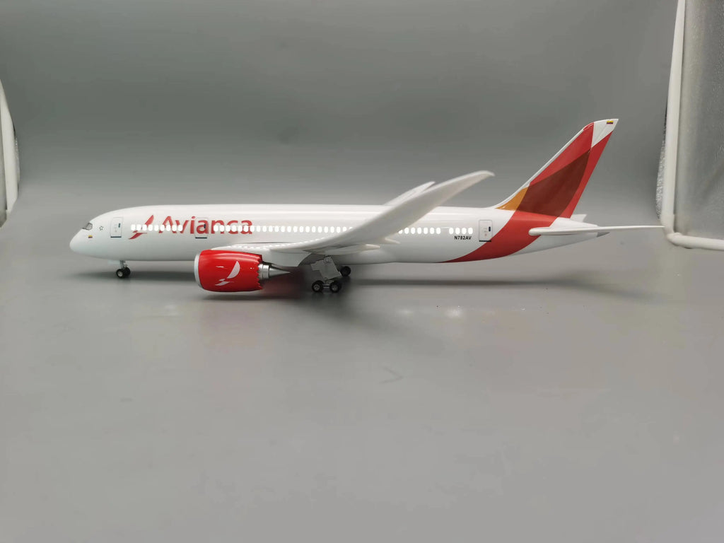 47cm Scale Airplane Diecast Resin Aircraft Columbia Avianca B787 Airline Plane Model Collection Display Toy Kids Toys For Boys