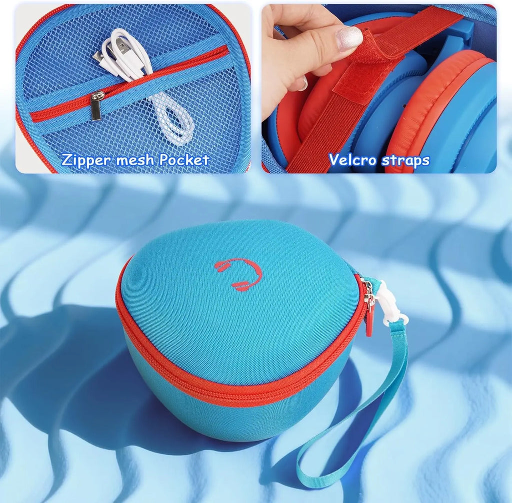 Kids Headphones Case for iClever/for EarFun/for JoySpark/for QearFun/for Candy Bila/for IMYB Foldable Wired Headphones, Earphone