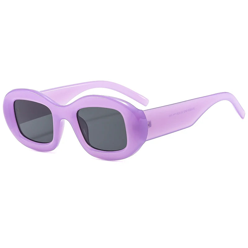 Hiking New Elliptical Retro Fashion Anti Light Glasses Women Thick Frame Glasses Premium INS Eyewear Sunscreen Trendy Eyeglasses