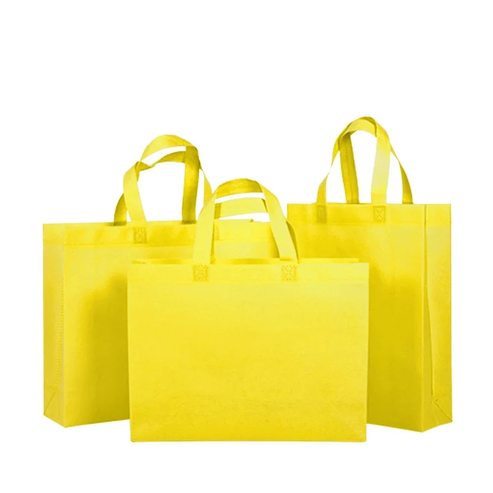 10PCS Thickened Nonwoven Tote Bags Wholesale Customized LOGO ECO-friendly Clothes Shoes Packaging Bags Gift Bags Shopping Bags