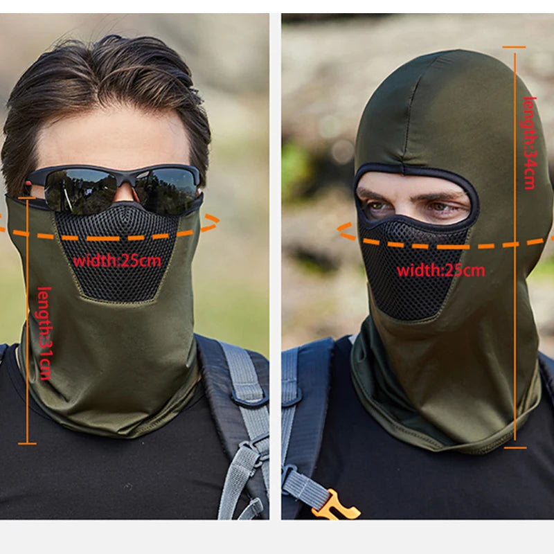 Summer Cycling Ear Protection Outdoor Sports Climbing Camping Windproof Balaclava Motorcycle Face Mask Neck Brace Scarf Cap