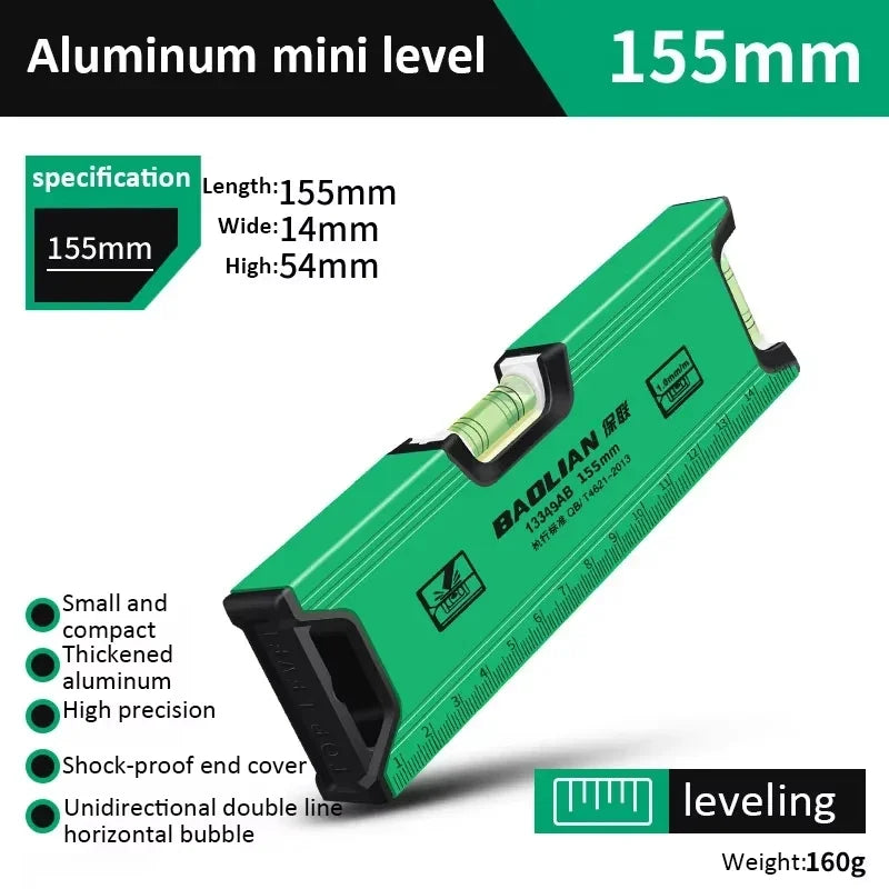 High Precision Level Ruler,Multi-function Magnetic Level Ruler,Aluminum Structure Spirit Bubble Level Gauge Horizontal Measure
