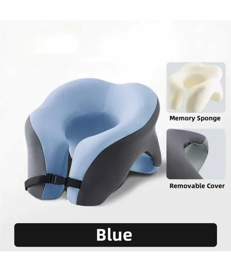 Portable U-shaped Travel Pillow Memory Foam Sleeping Pillows Office Nap Pillow Car Airplane Neck Cushion Ergonomic Head Support