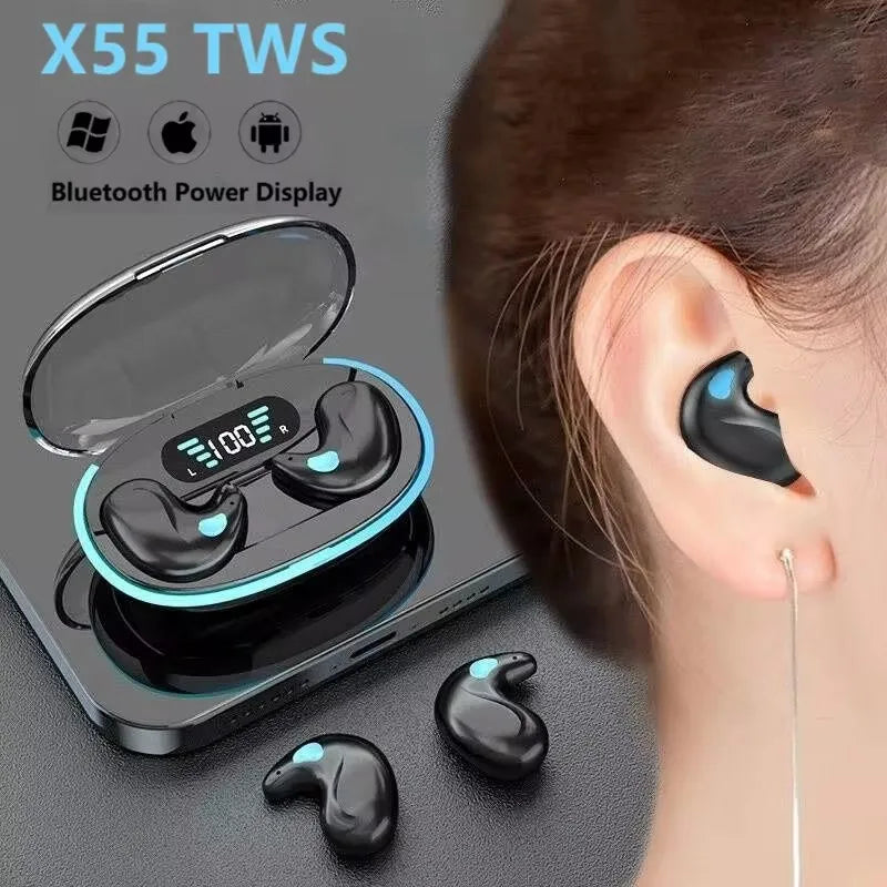 Original X55 TWS Wireless Headphones Bluetooth Earphone For Samsung Galaxy S25 Ultra S23FE S24 Plus A55 A16 A36 A56 Mini Headset