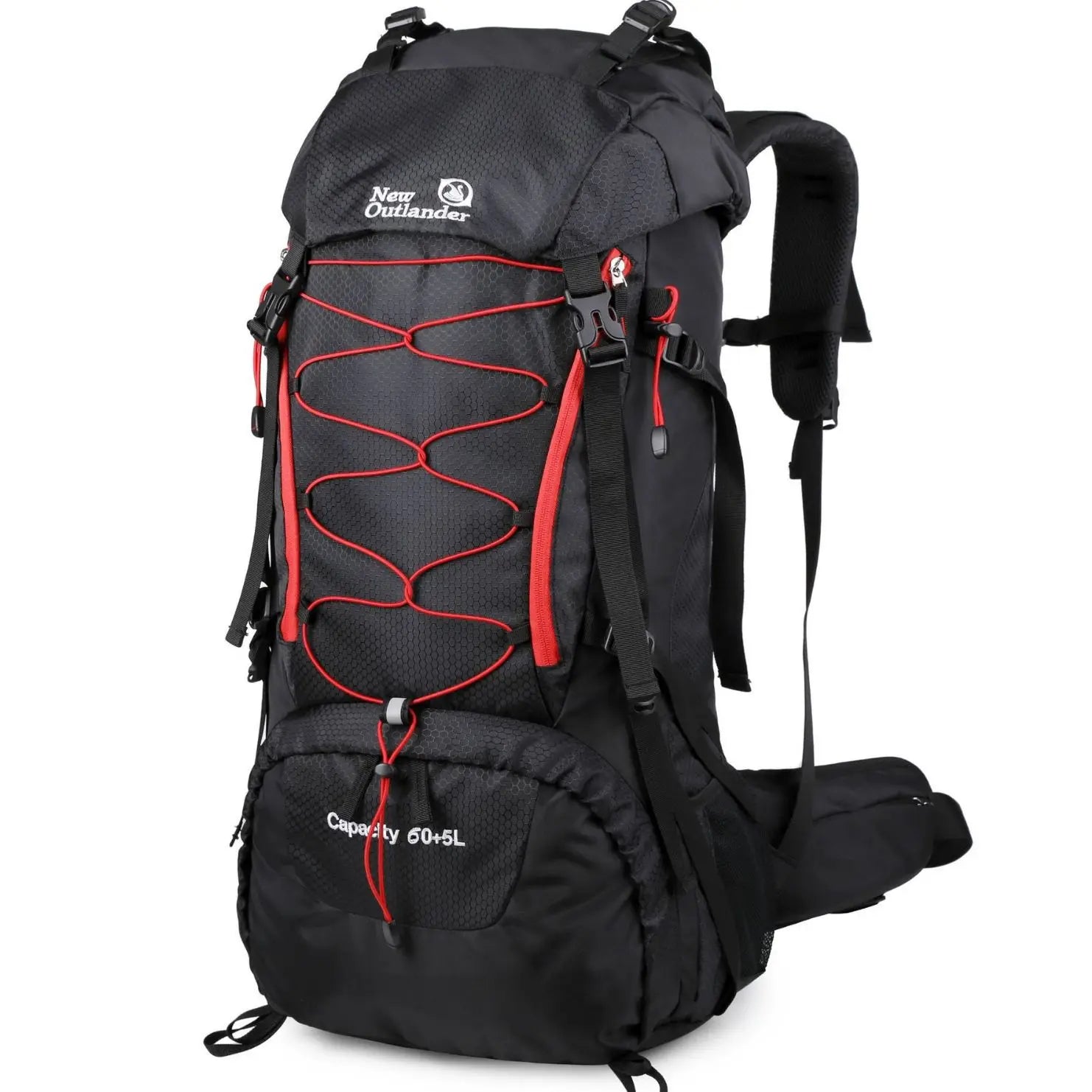 WESTTUNE Waterproof Climbing Backpack 65L Outdoor Sports Bag Big Capacity Travel Backpack Camping Hiking Backpack Trekking Bag