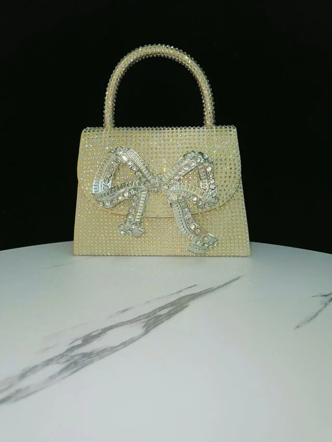 Luxury Fashion Satin Square Bag Glitter Rhinestones Diamond Evening Bag Women's Handbag Wedding Party Clutch Purse Shoulder Bag