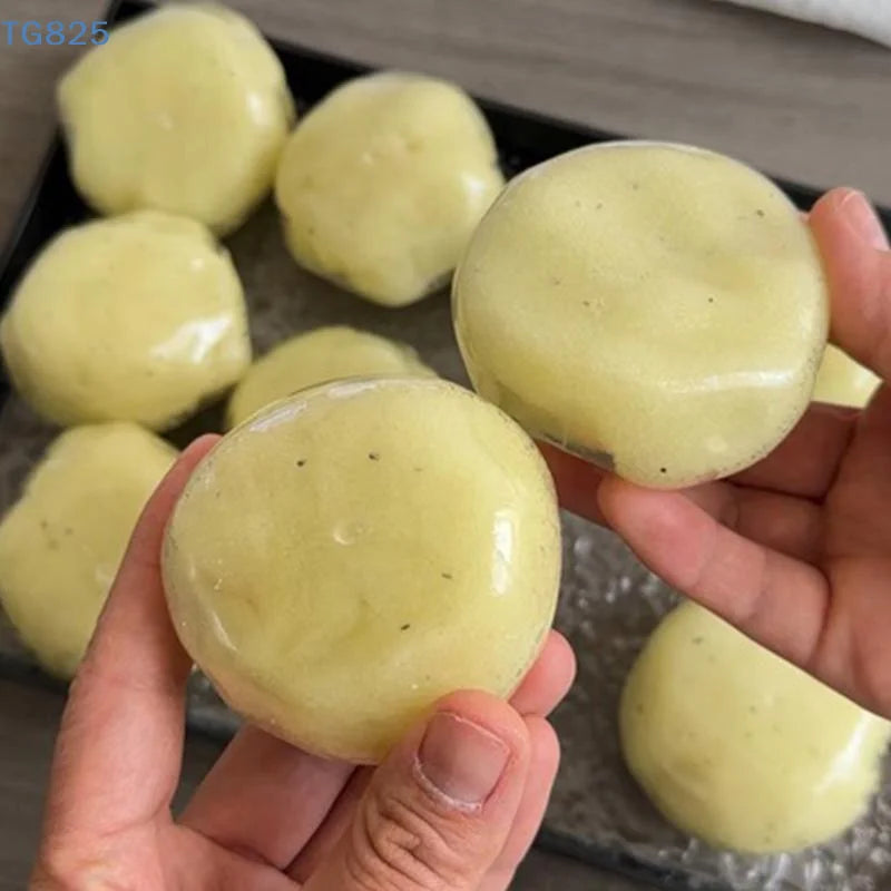 【AN】Realistic Mashed Potato Squeeze Ball, Textured Crinkle Sound Stress Relief Squeeze Toy, Sensory Fidget Toys Relaxing Gifts