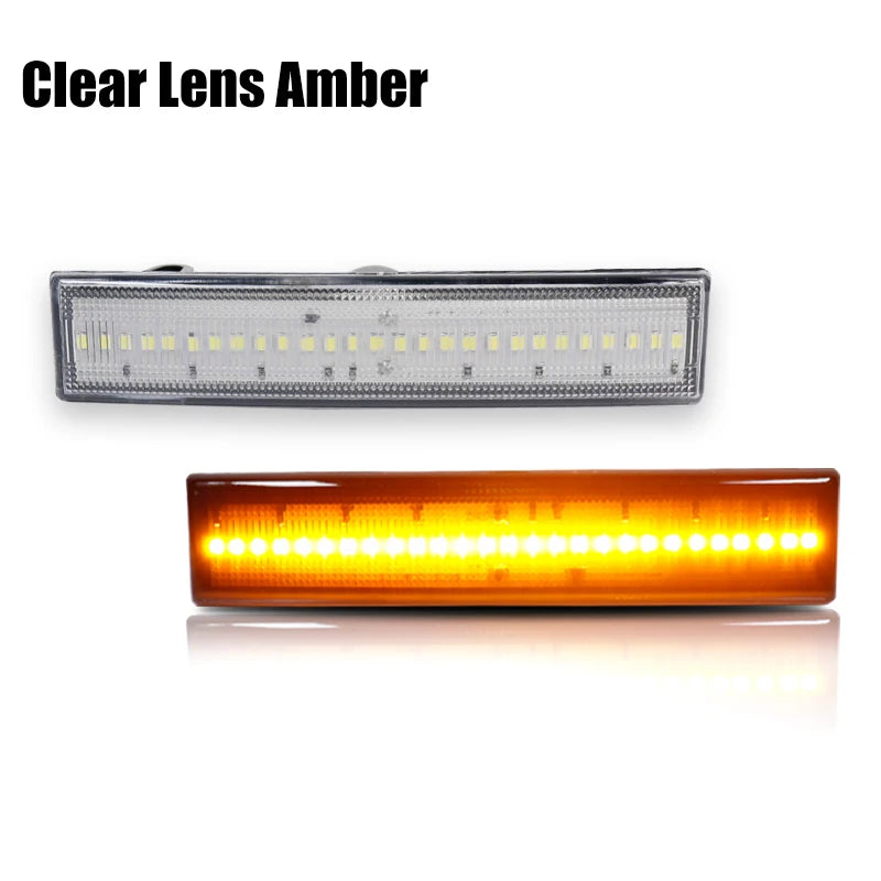 For Toyota Supra MK3 A70 MA70 GA70 JAZ70 1986-1992 F&R Amber Red Led Side Marker Lights Auto Bumper Fender Flare Lamps
