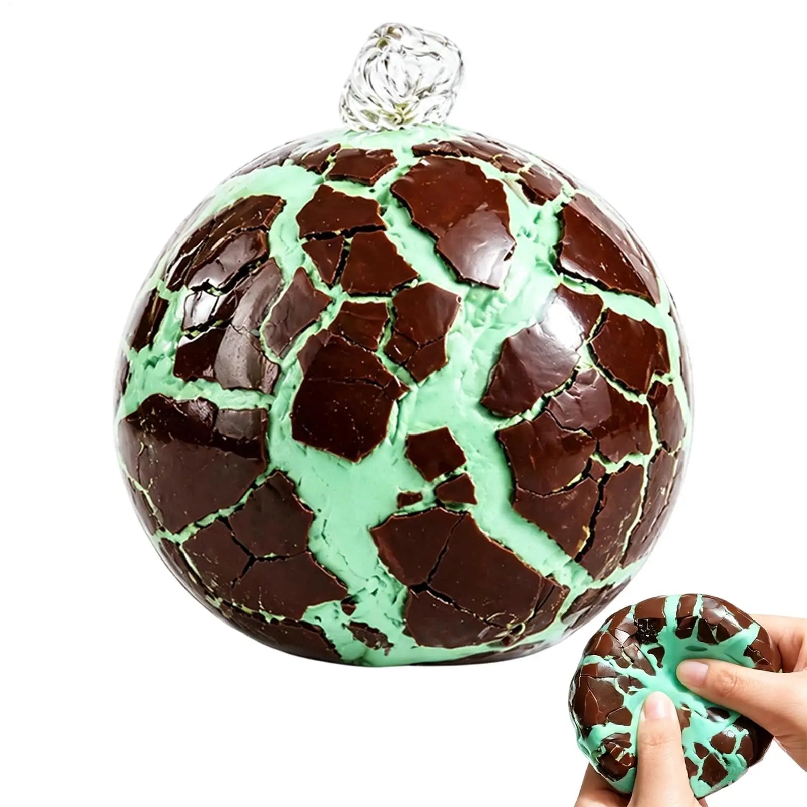 Slow Rising Squeeze Cracked Balls Fidget Toys Wax Coating Soft Stress Relief Sensory Fidget Toy Soothing Relieving Stress