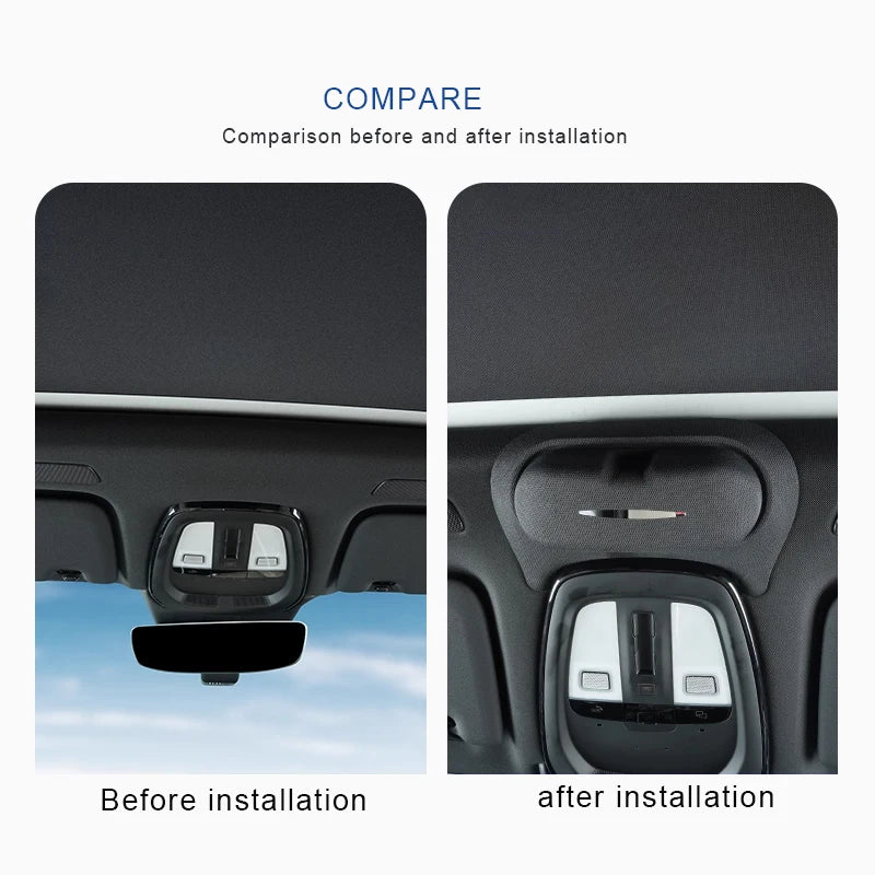 For Volvo XC60 XC90 S60 S90 V90 car glasses case 2018-2026 roof glasses clip sunglasses storage interior