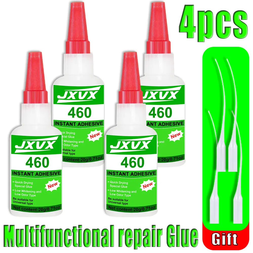 460 Multi-Purpose Repair Glue, High Strength Glue, Strong Instant Adhesive, Quick-Drying Multi-Purpose Glue for Home Repair, Crafts, Metal, Plastic, Wood, Ceramics, Leather, Glass